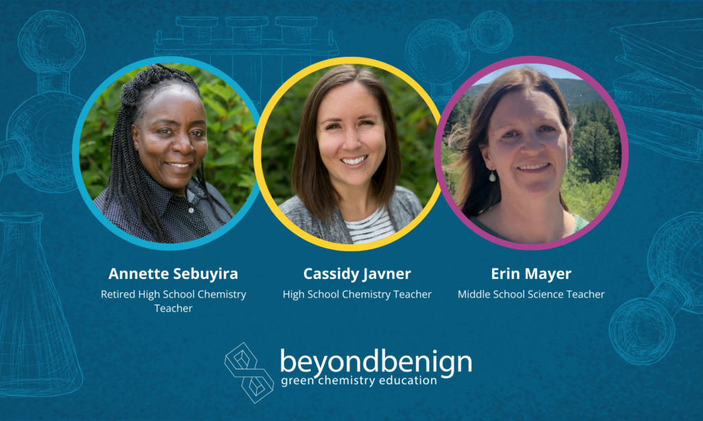 Graphic Features Beyond Benign Lead Teachers Cassidy Javner, Erin Mayer, and Annette Sebuyira.