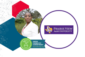 Graphic featuring Dr. Andrea Oseolorun of Prairie View A&M University.