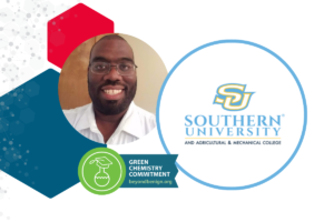 Graphic features Conrad Jones, an Assistant Professor of Chemistry at Southern University