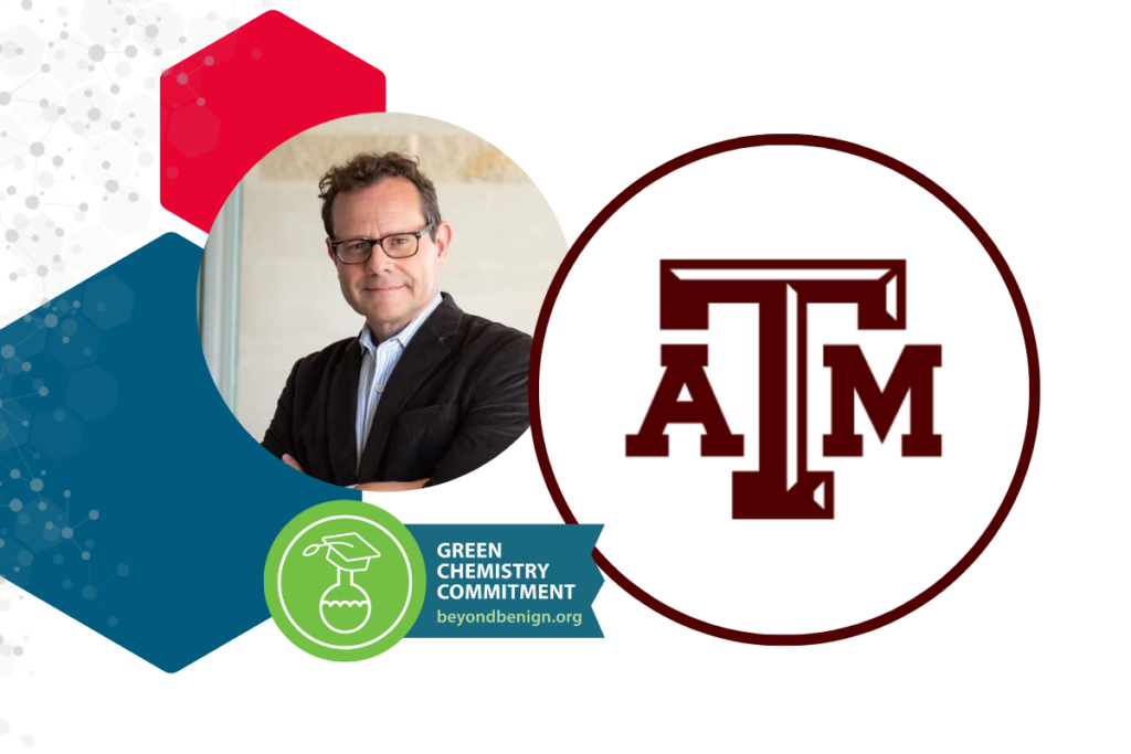 Graphic features James Batteas, D. Wayne Goodman Professor in Chemistry at Texas A&M. 