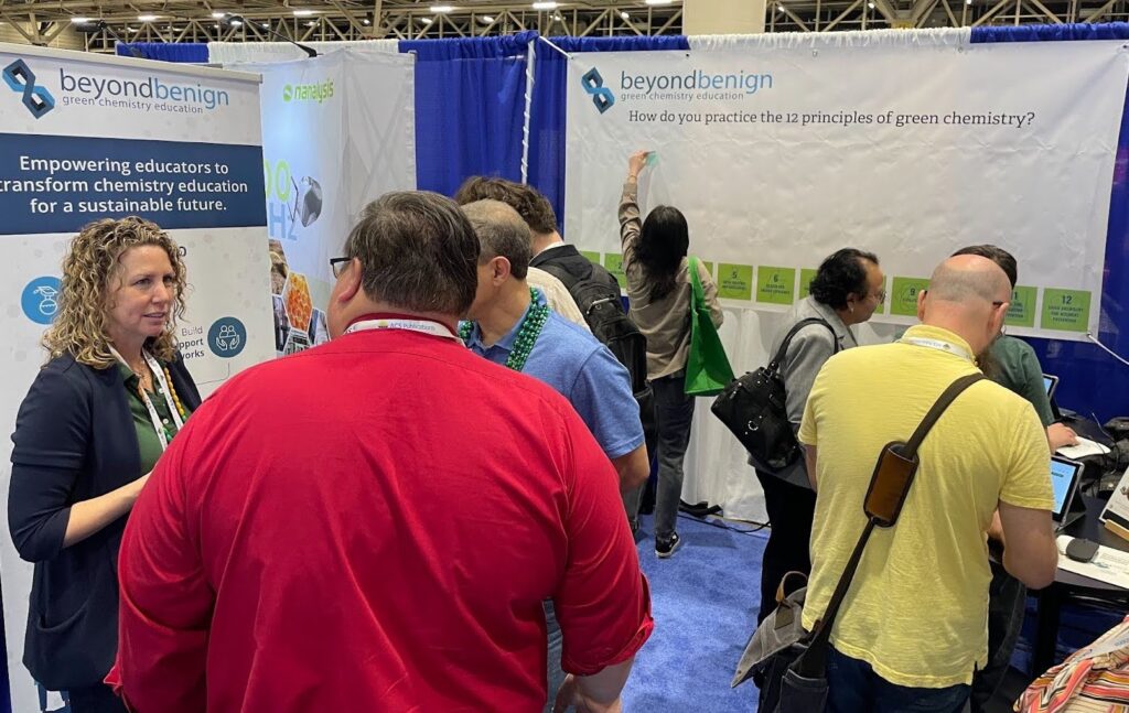 Photo of Beyond Benign's booth at ACS Spring 2024